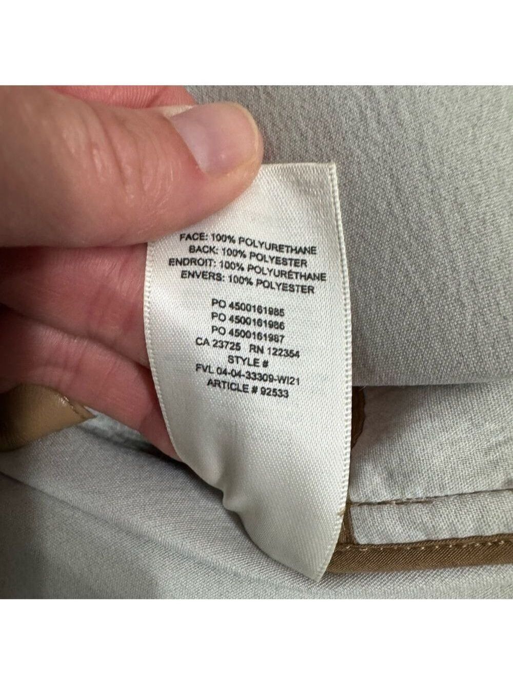 Wilfred Aritzia Camel Faux Leather Shacket XS - Picture 9 of 12